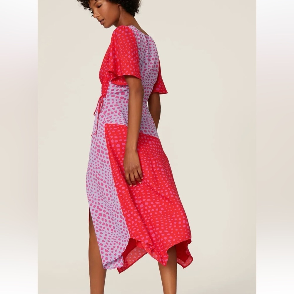 Adelyn Rae Colorblock Wrap Dress - Picture 2 of 4